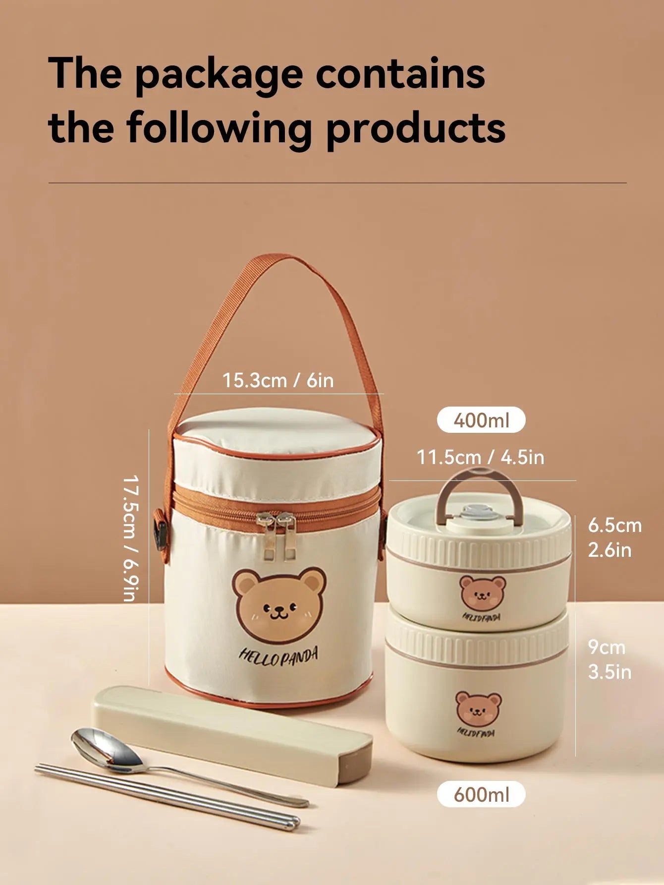 Microwave Sealed 304 Stainless Steel Thermal Bento Lunch Box Large Capacity Cute Insulated Food Container for Students