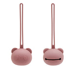 New Arrival Hot Sell Thick Panda Bear Shape Baby Pacifier Case Holder Silicone Nipple Cover for Infant