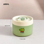 Microwave Sealed 304 Stainless Steel Thermal Bento Lunch Box Large Capacity Cute Insulated Food Container for Students