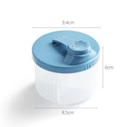 4 Compartments Baby Food Storage Box Newborn Milk Powder Newborn Baby Things Snacks Cupscontainer Formula Dispenser Portable