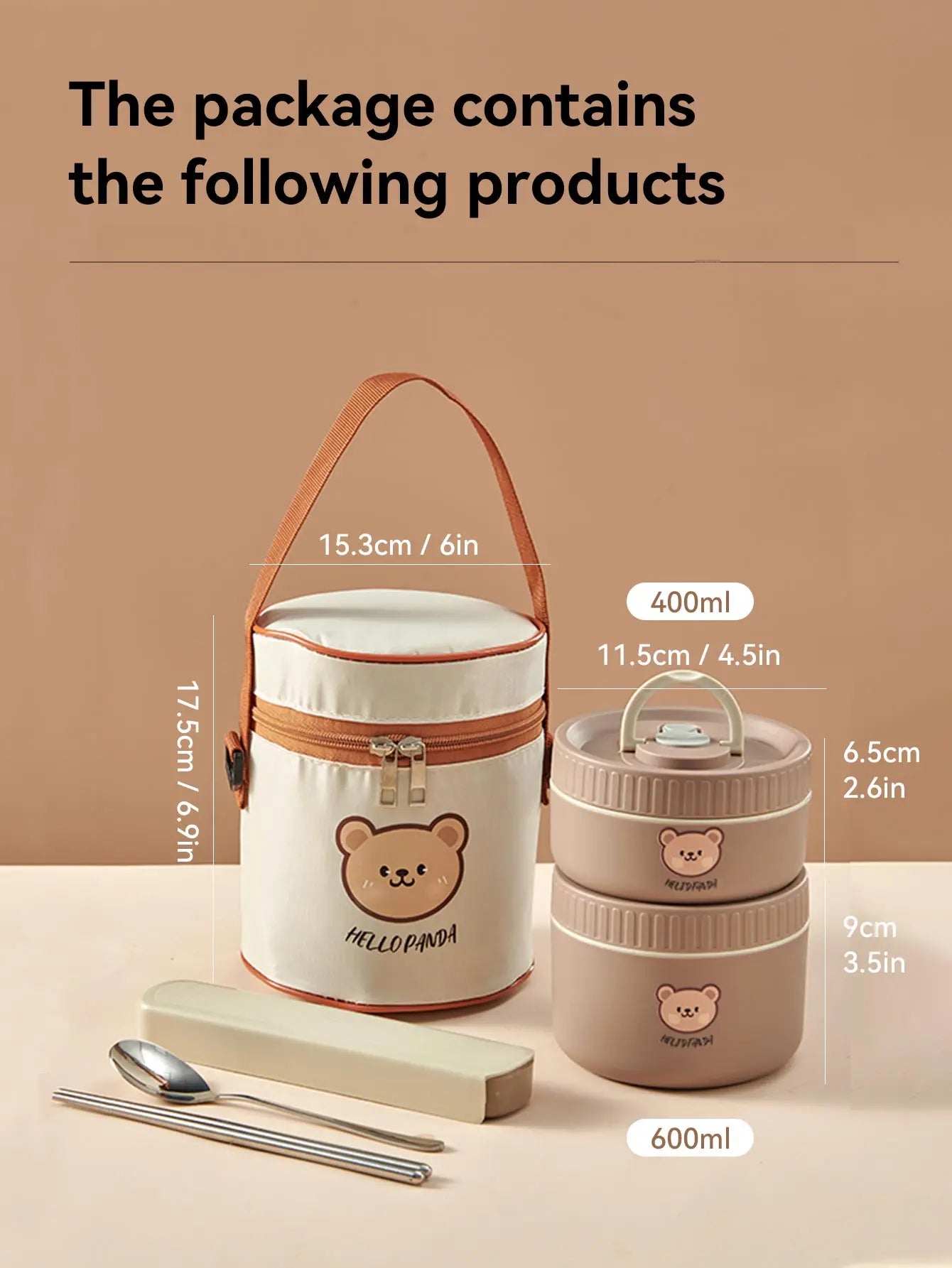 Microwave Sealed 304 Stainless Steel Thermal Bento Lunch Box Large Capacity Cute Insulated Food Container for Students