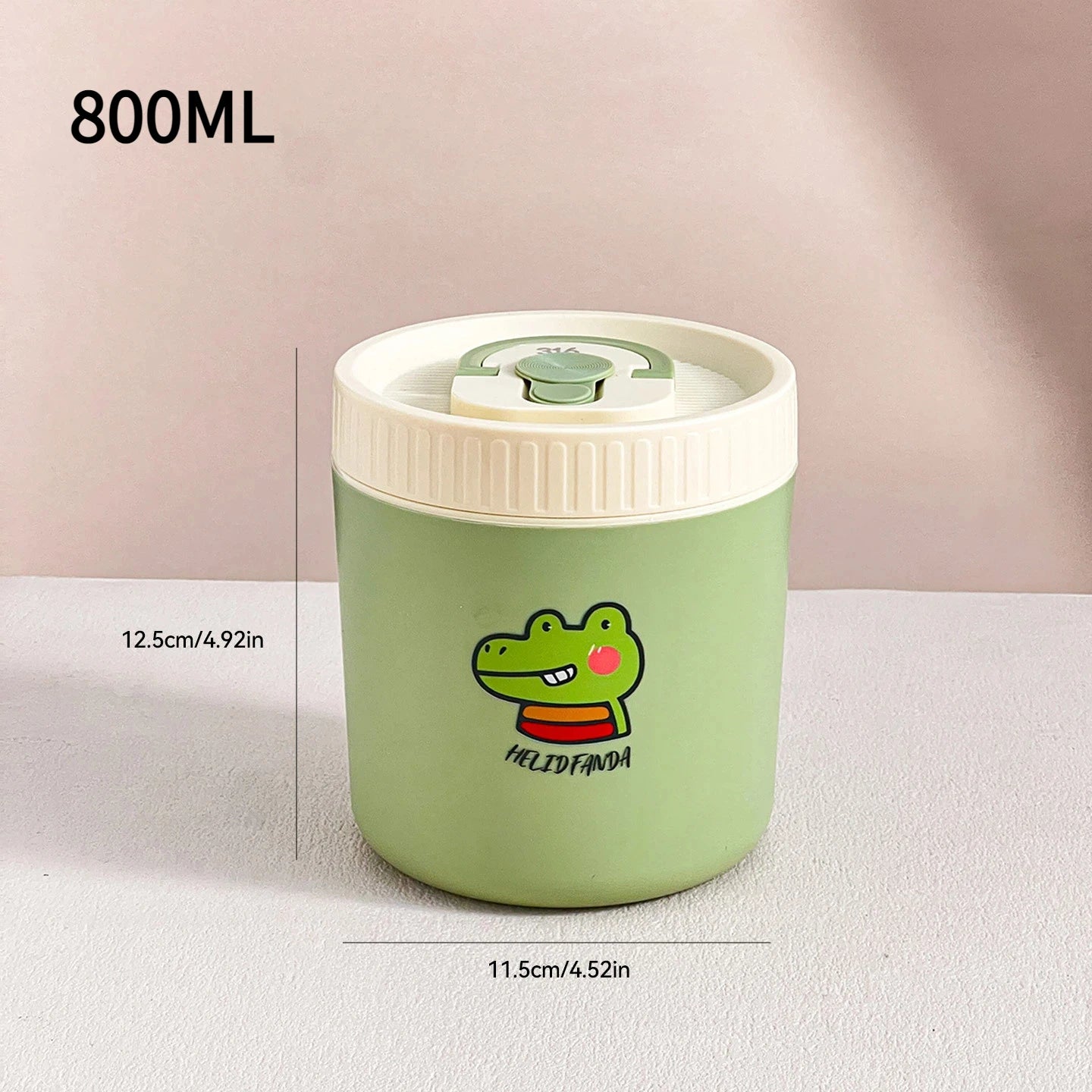 Microwave Sealed 304 Stainless Steel Thermal Bento Lunch Box Large Capacity Cute Insulated Food Container for Students