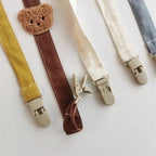 Cute Bear Baby Pacifier Chain Clips Holders Anti-Drop Chain Cartoon Teething Clips Teether Toy Soother Pacifier Strap