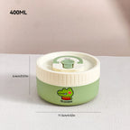 Microwave Sealed 304 Stainless Steel Thermal Bento Lunch Box Large Capacity Cute Insulated Food Container for Students