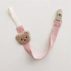 Cute Bear Baby Pacifier Chain Clips Holders Anti-Drop Chain Cartoon Teething Clips Teether Toy Soother Pacifier Strap